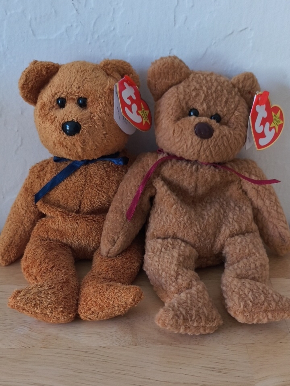 Two Ty Beanie Baby Bear Pals